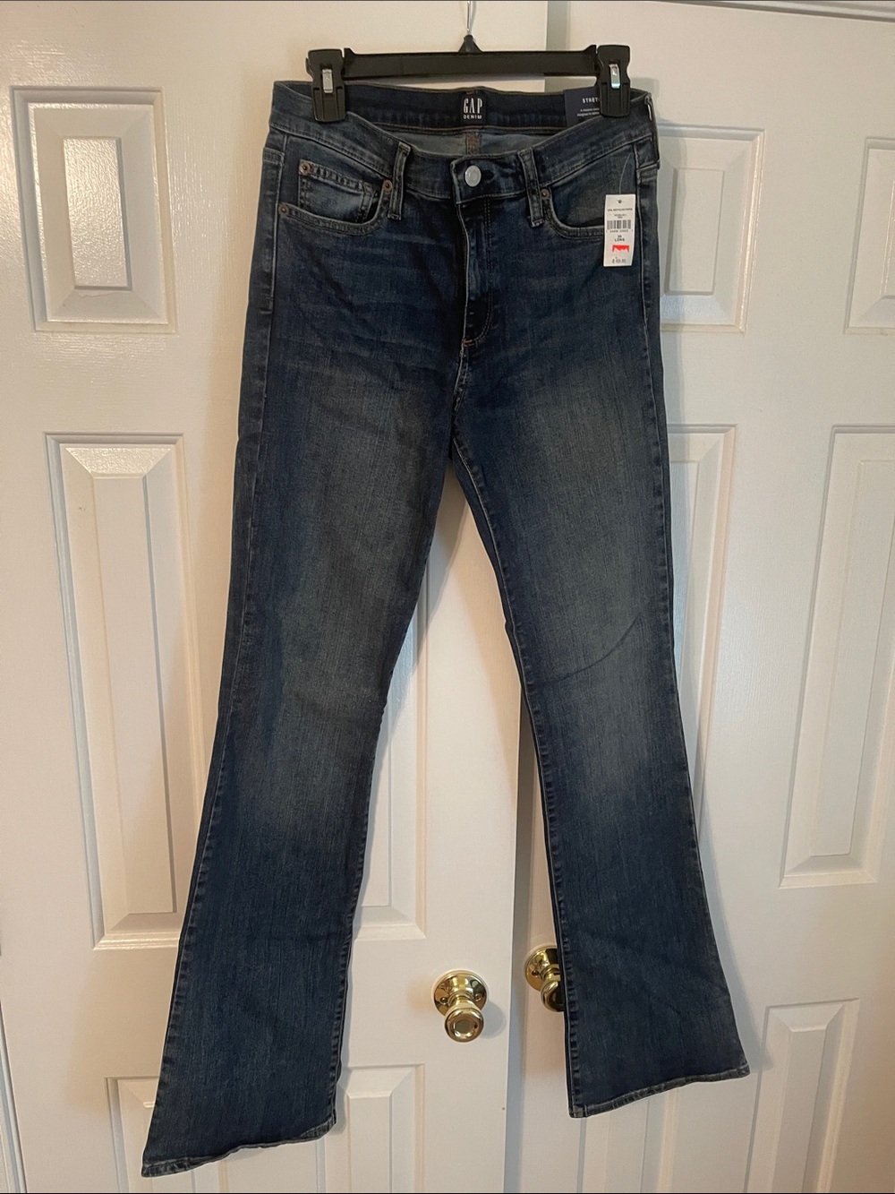 GAP Wide-Leg Jeans in Dark Blue Wash